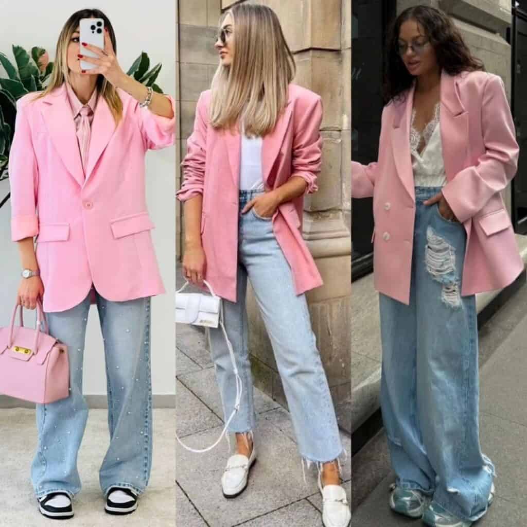 How to wear blazer and jeans