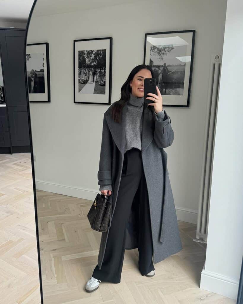 How to style a grey coat