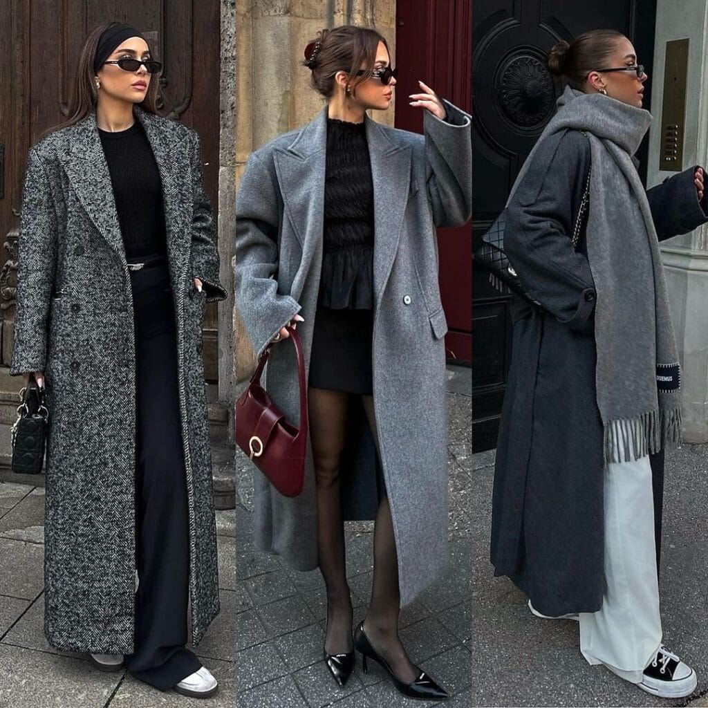 How to style a grey coat