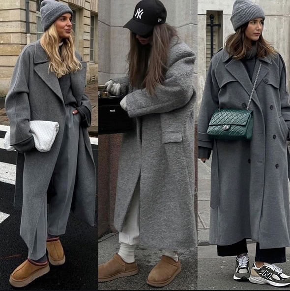 How to style your grey coat this winter