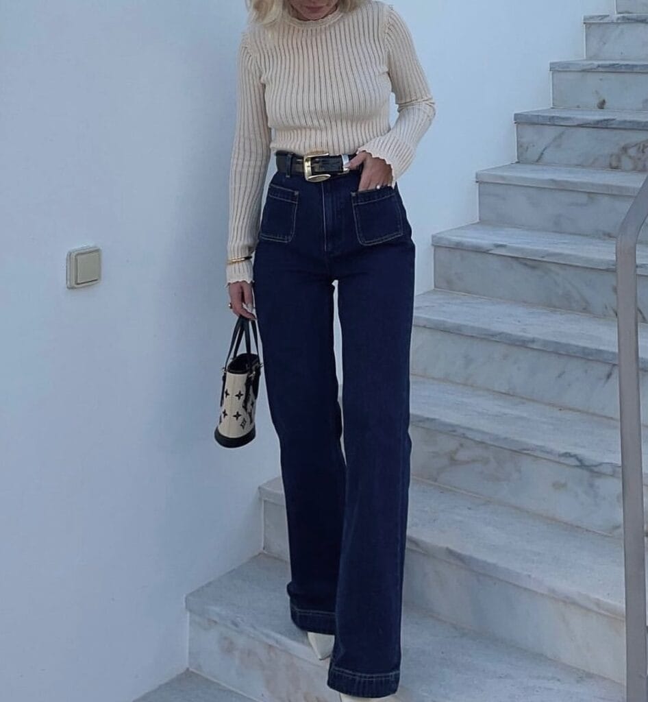 How To Wear Wide Leg Jeans