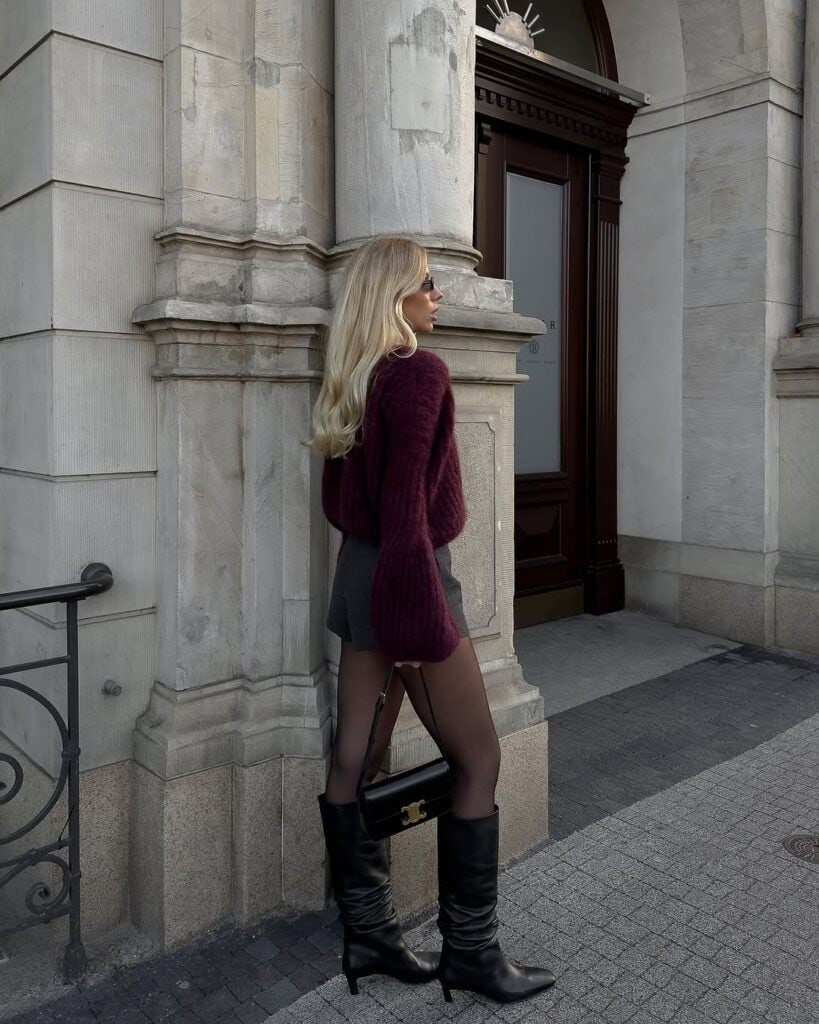 Chic Ways To Wear Burgundy This Winter