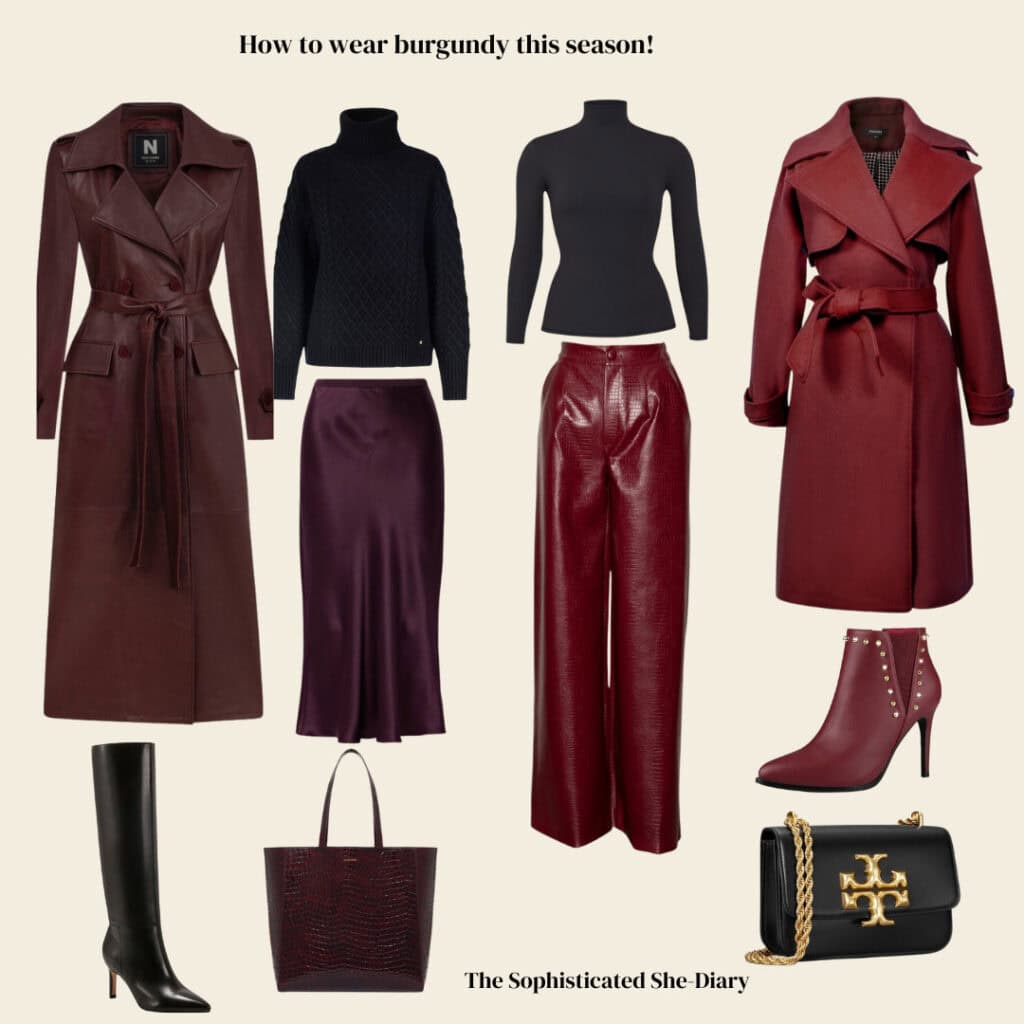 Chic Ways To Wear Burgundy This Winter