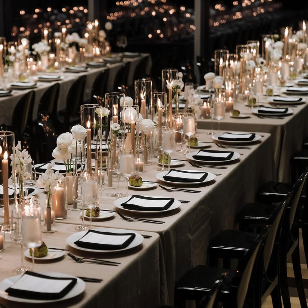 Fall wedding table decor