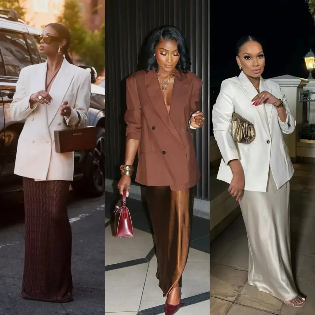 How to rock satin skirt