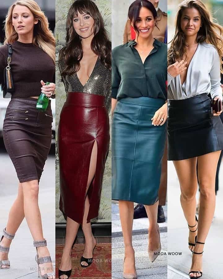 faux leather skirts for fall