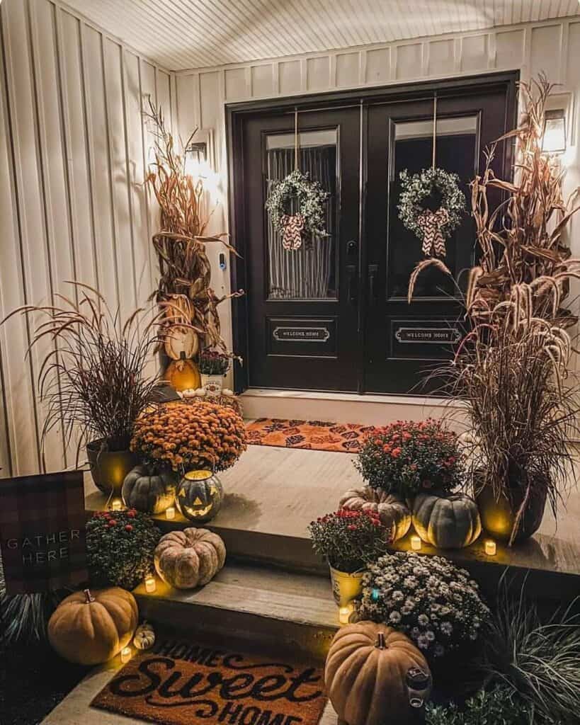 Halloween porch decor insp