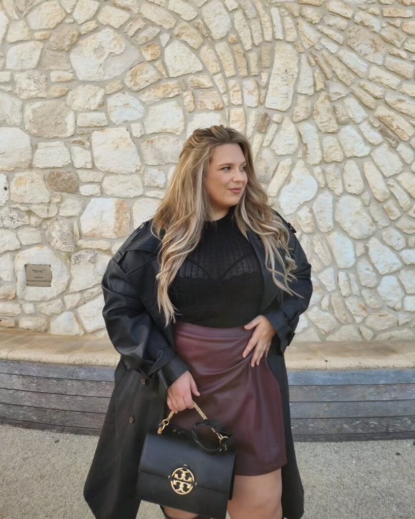 Faux leather skirts for fall