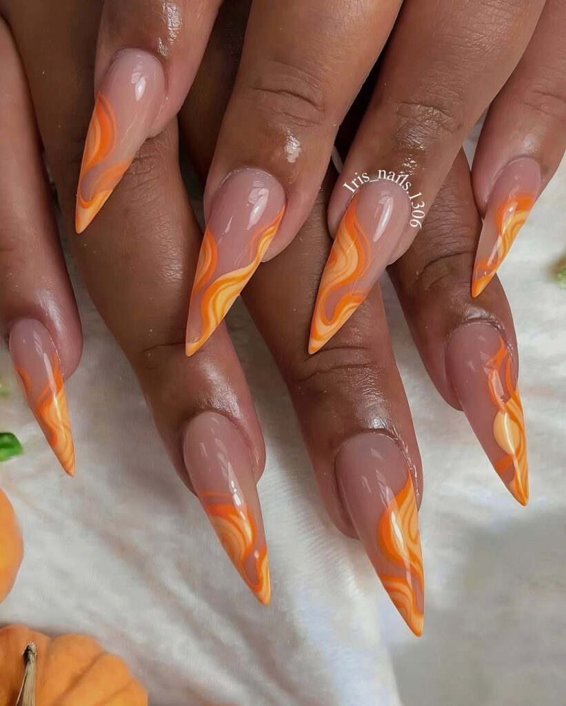 Fall nail design