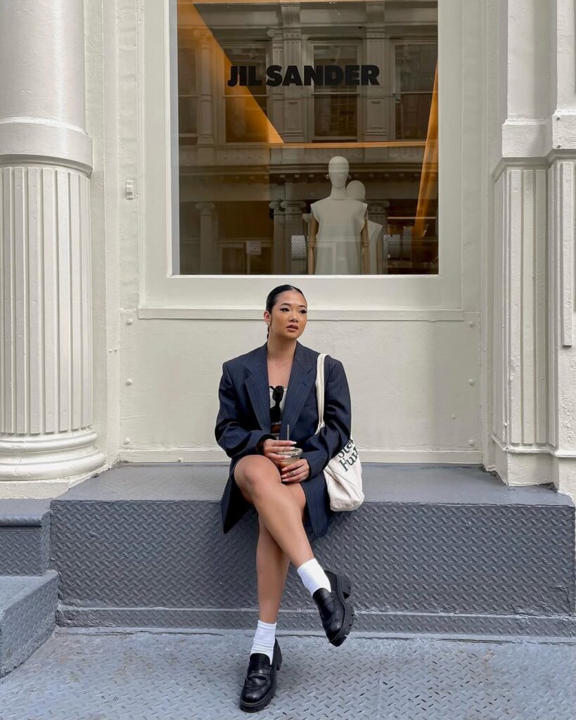 How to wear chunky loafers