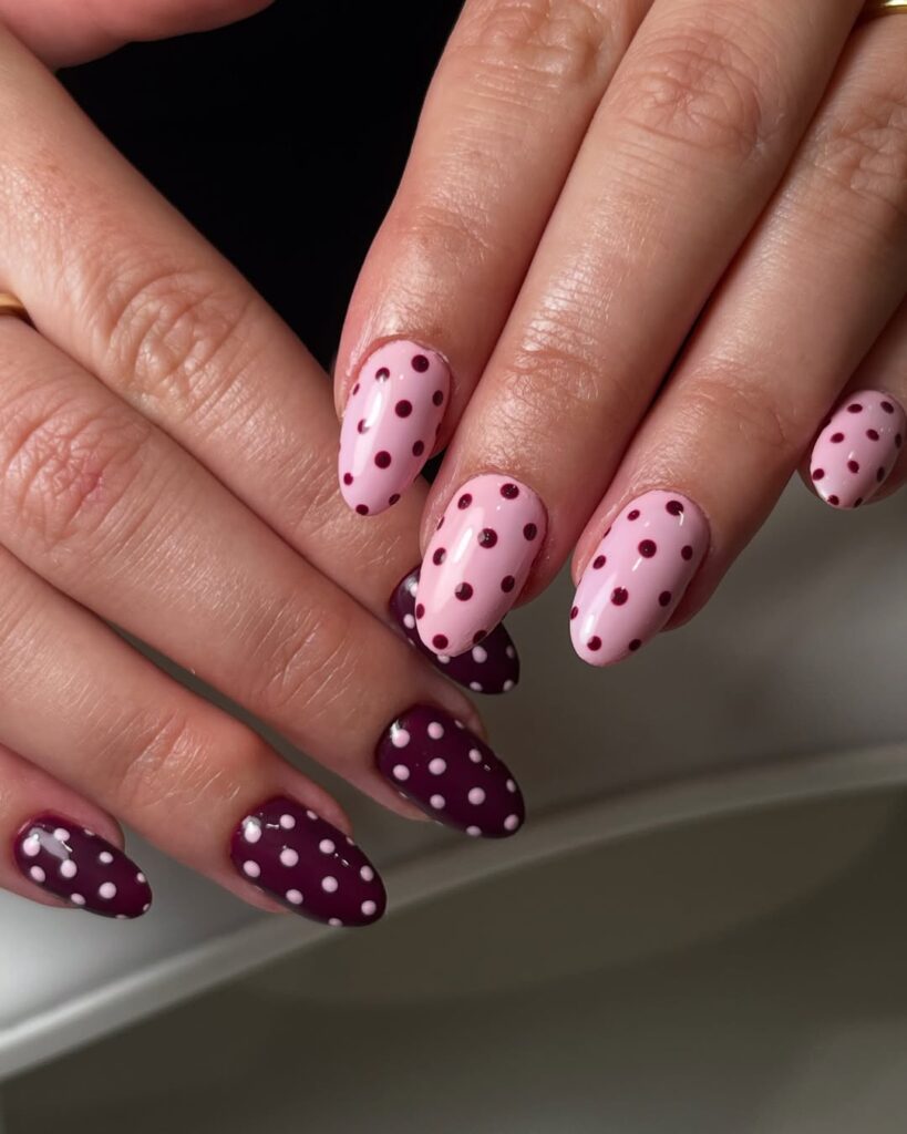 Polka dot nail designs