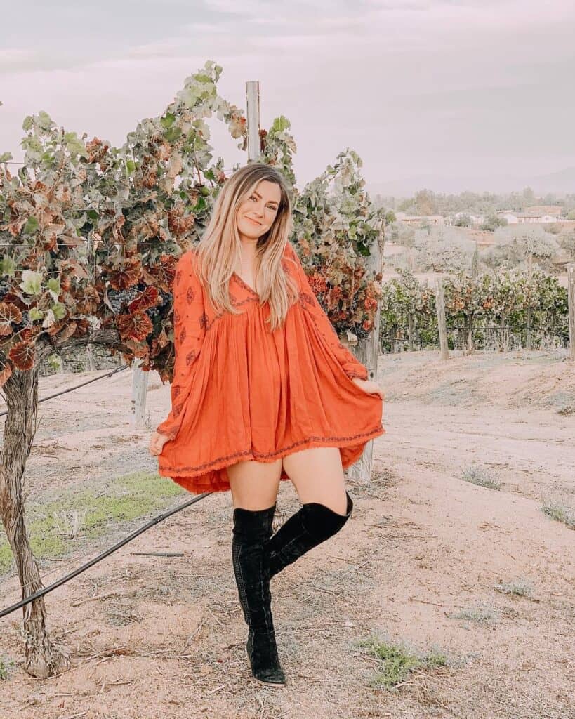 Fall winery outfit ideas
