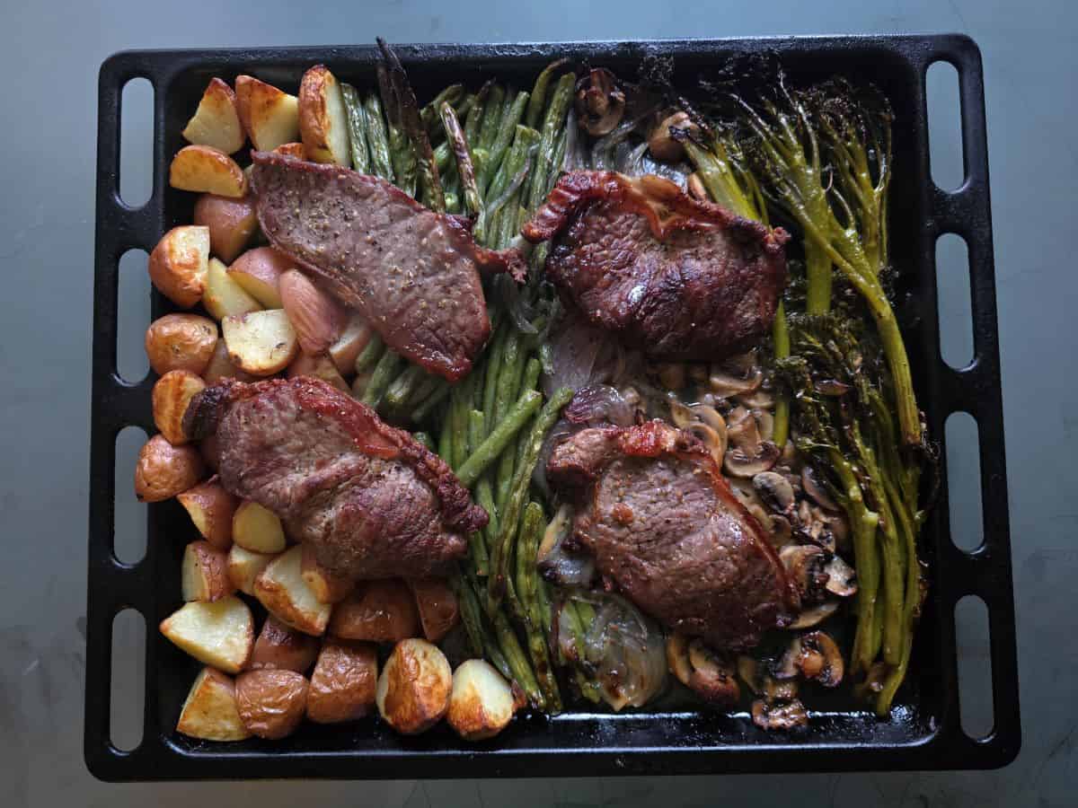 Sheet pan steak and veggies