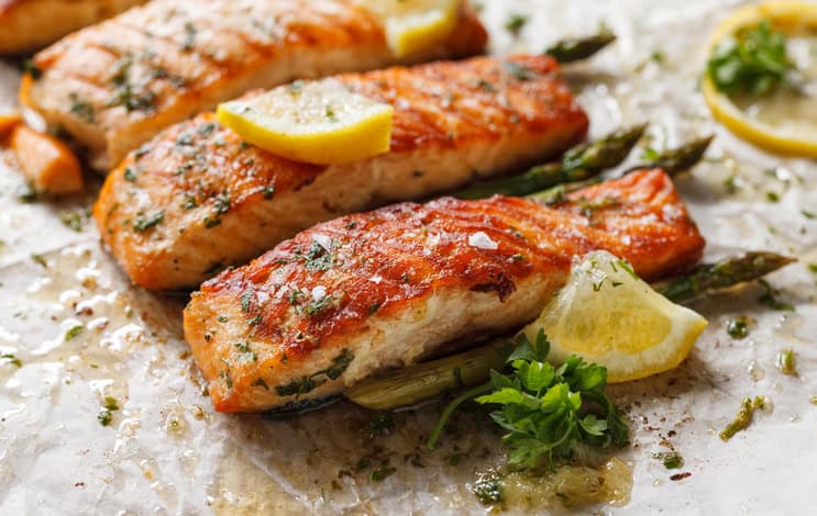 One-Pot Lemon Herb Salmon and Asparagus