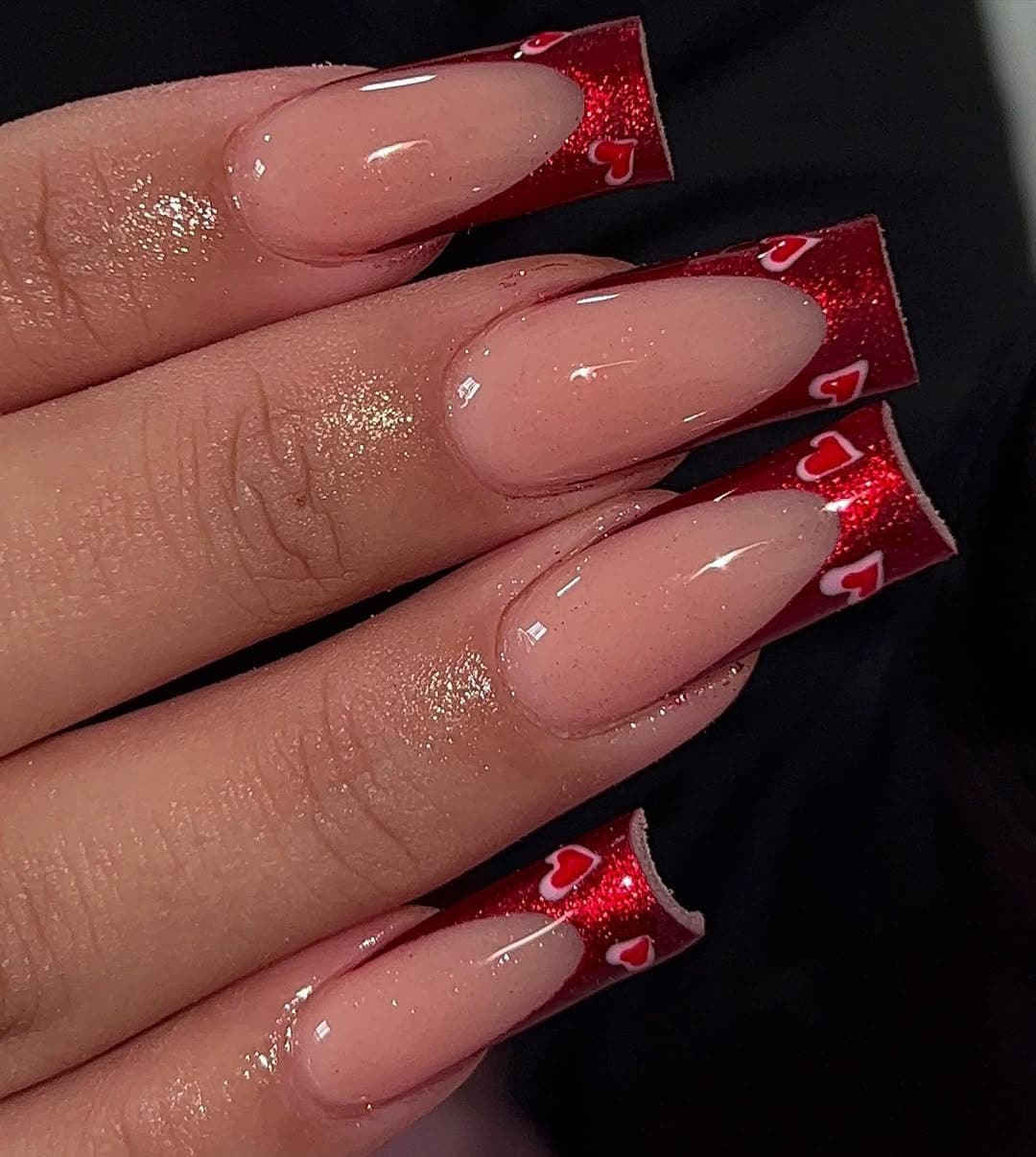 Valentine's day nail inspo