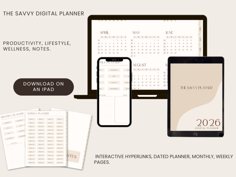 The Savvy Digital Planner: Your Stylish Secret to Stress-Free Organization