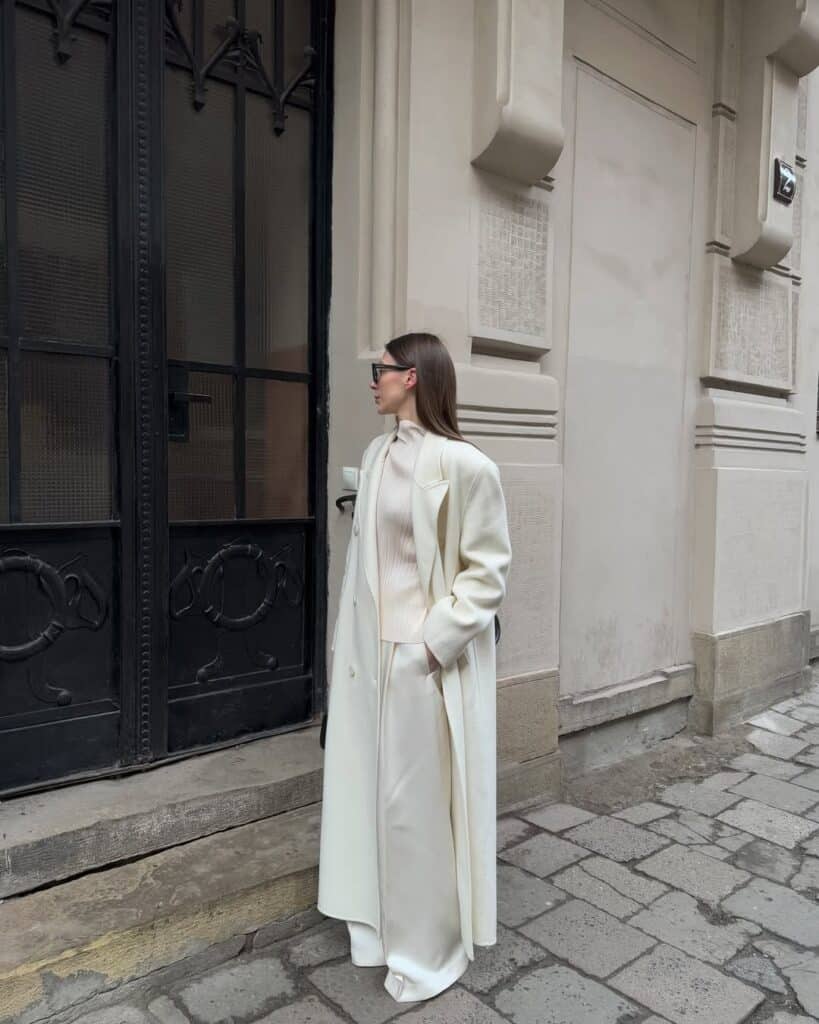 Chic all white party look