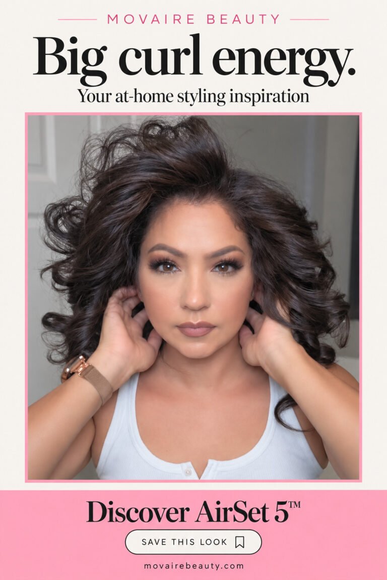 Bouncy blowout curls