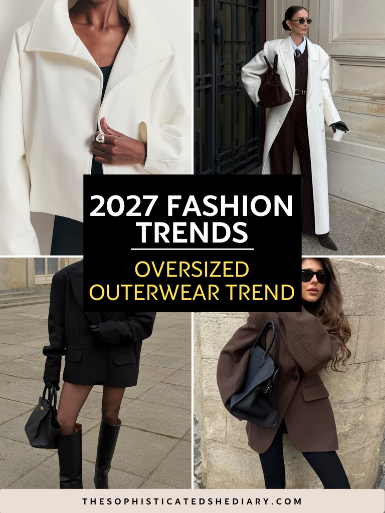 women wearing oversized outerwear fashion trend featuring coats and blazers